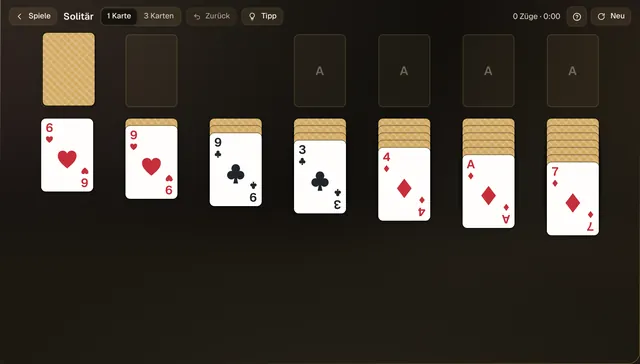 The game Solitär in Kairo (screenshot)